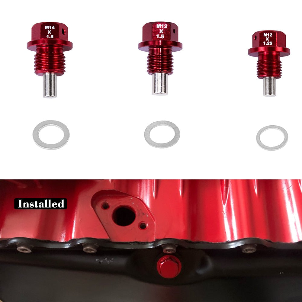 Magnetic oil drain nut