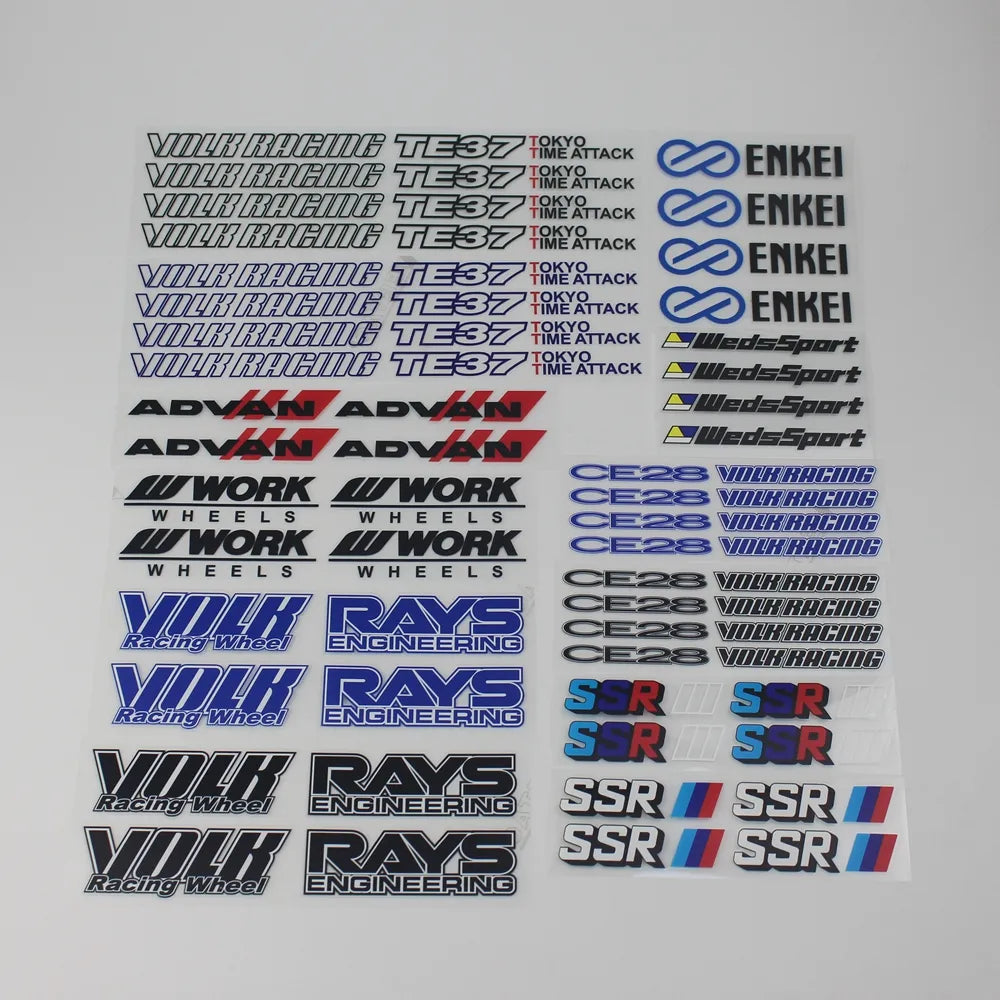 Car rim sticker