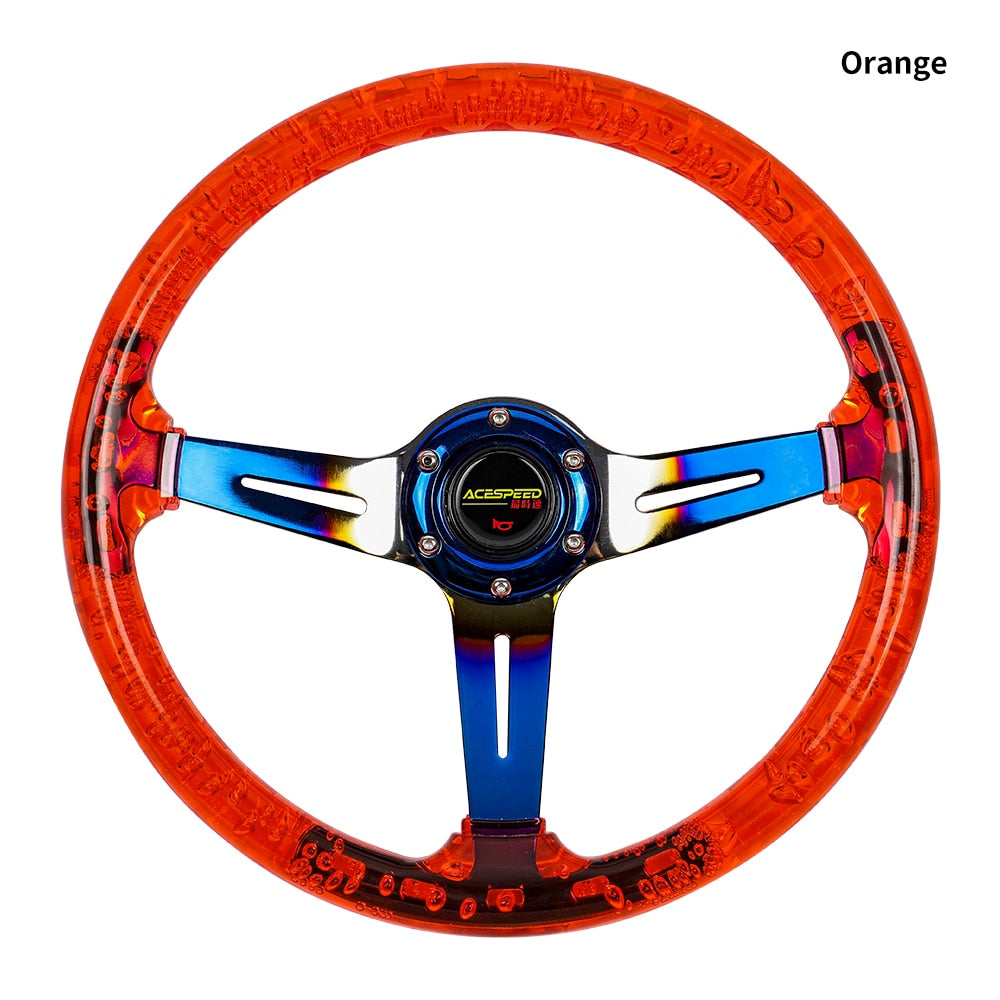 JDM Sport Racing acrylic steering wheel