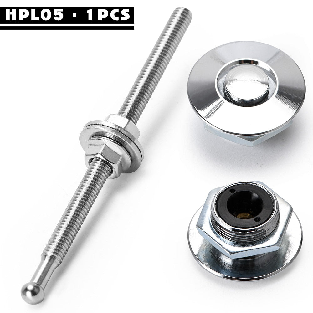 Universal buttons for car hood