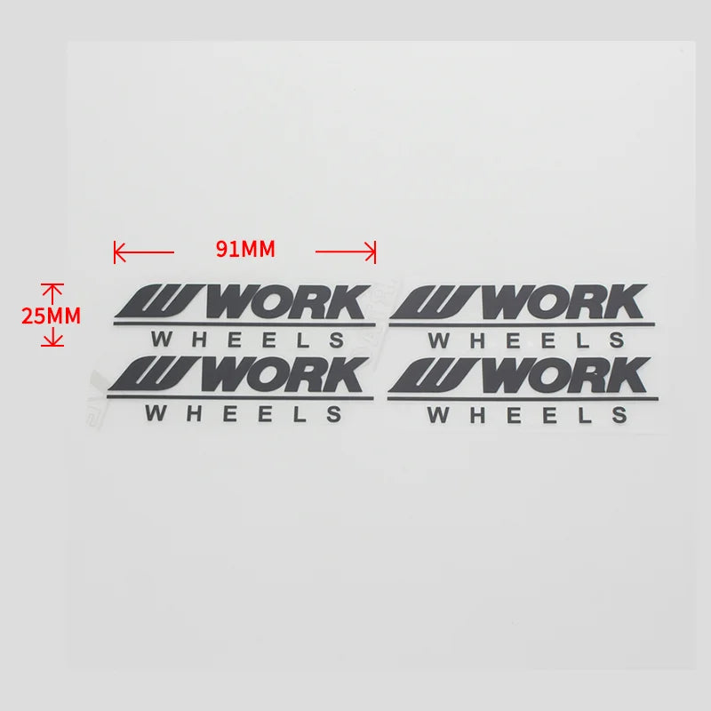 Wheel Sticker Water Proof WORK EMOTION