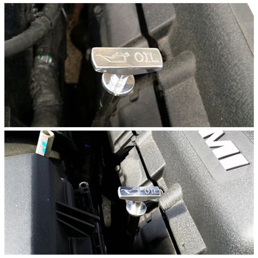 Aluminum oil dipstick