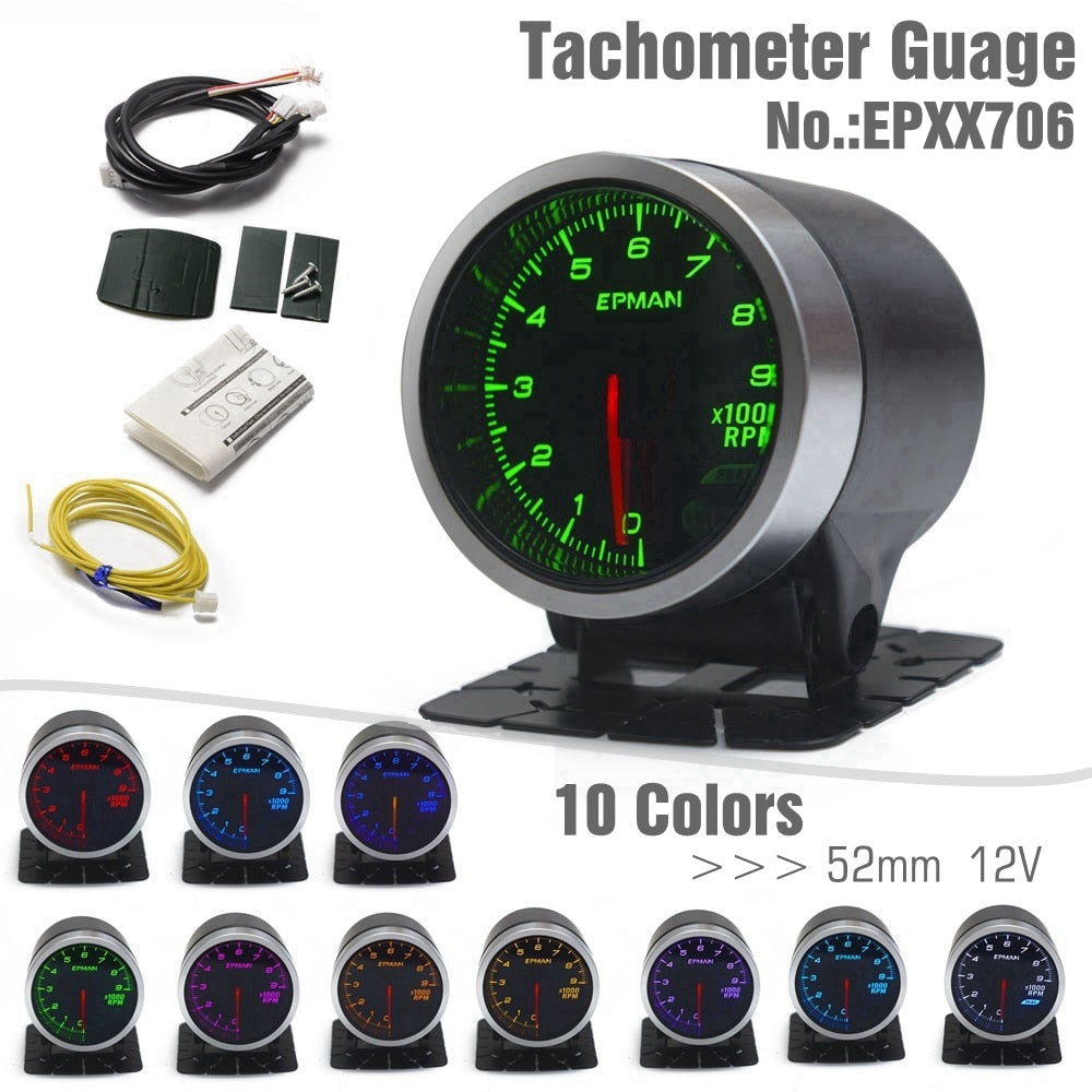 Universal Turbo Boost Tachometer Gauge