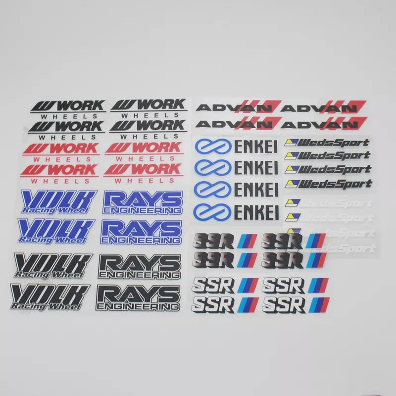 JDM rim stickers ENKEI waterproof