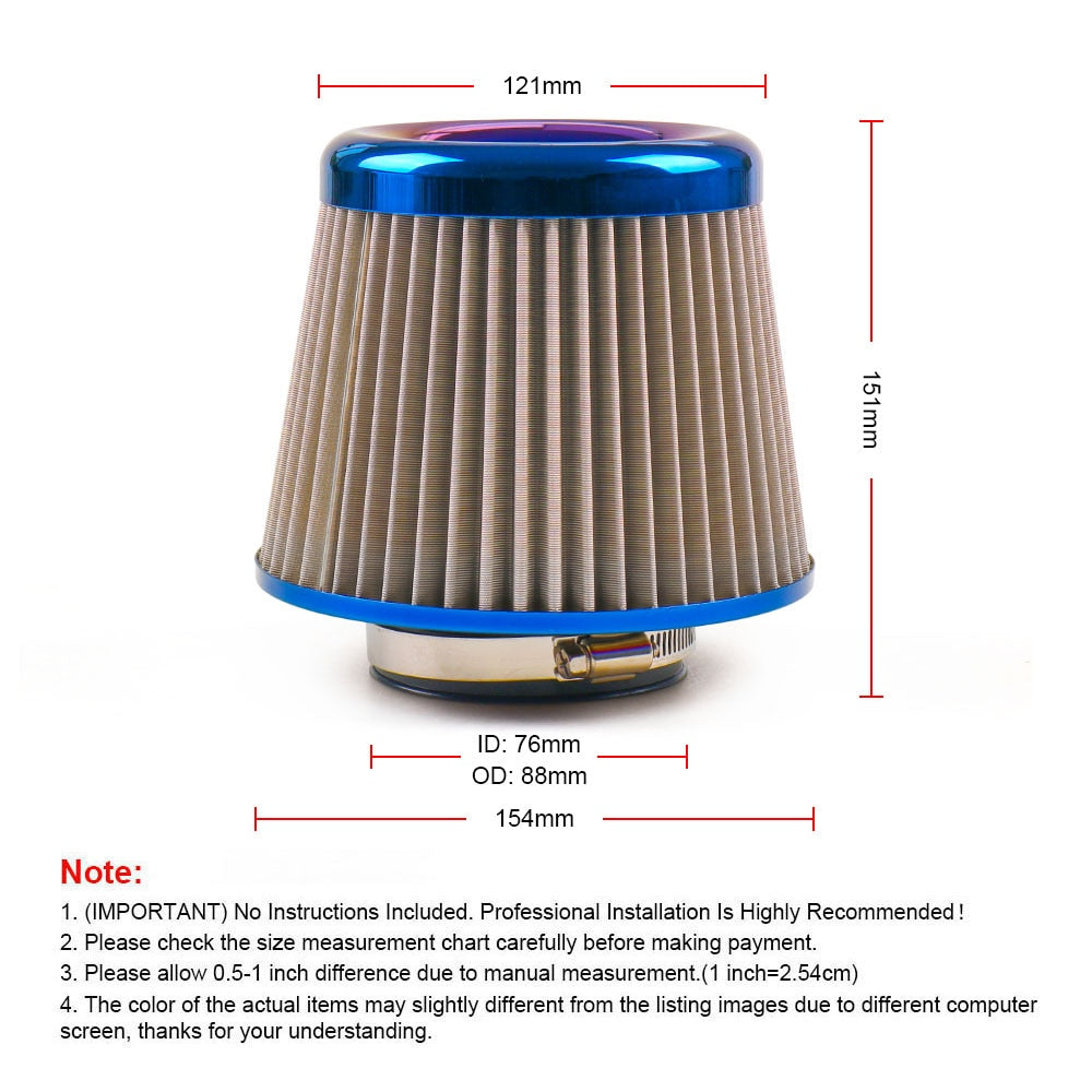 Universal 76mm Air Filter