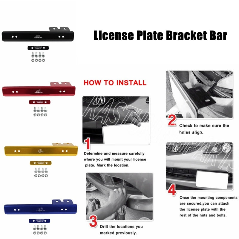 JDM aluminum license plate for Honda Civic