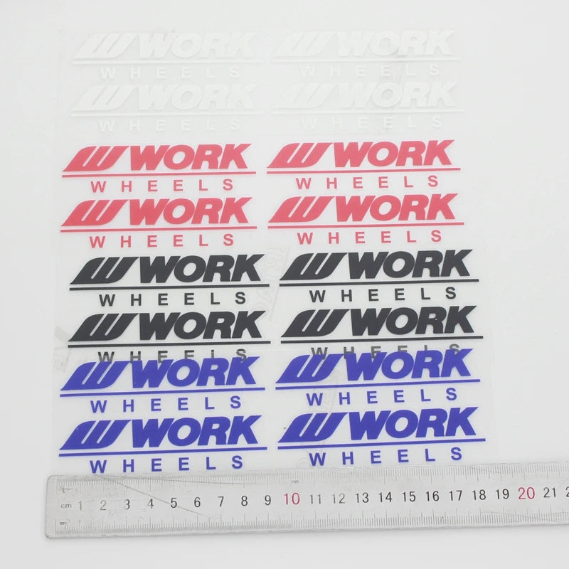 Wheel Sticker Water Proof WORK EMOTION