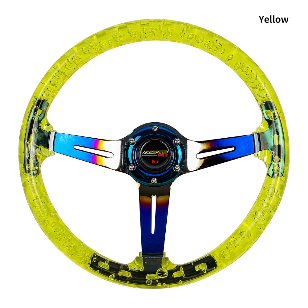 JDM Sport Racing acrylic steering wheel