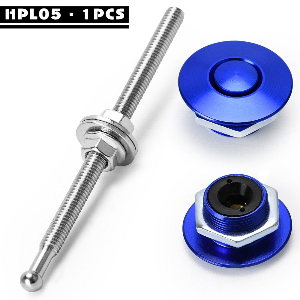 Universal buttons for car hood