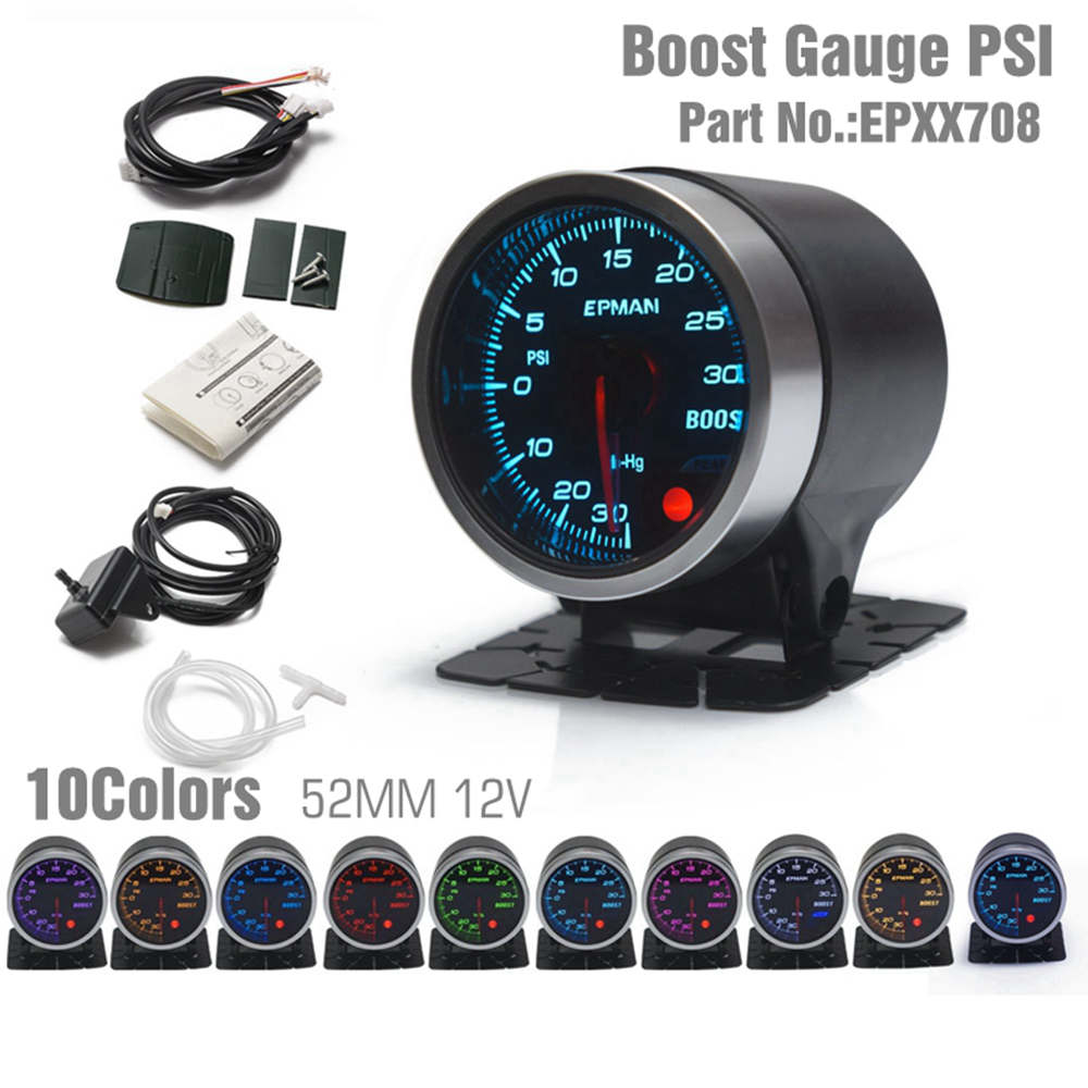 Universal Turbo Boost Tachometer Gauge