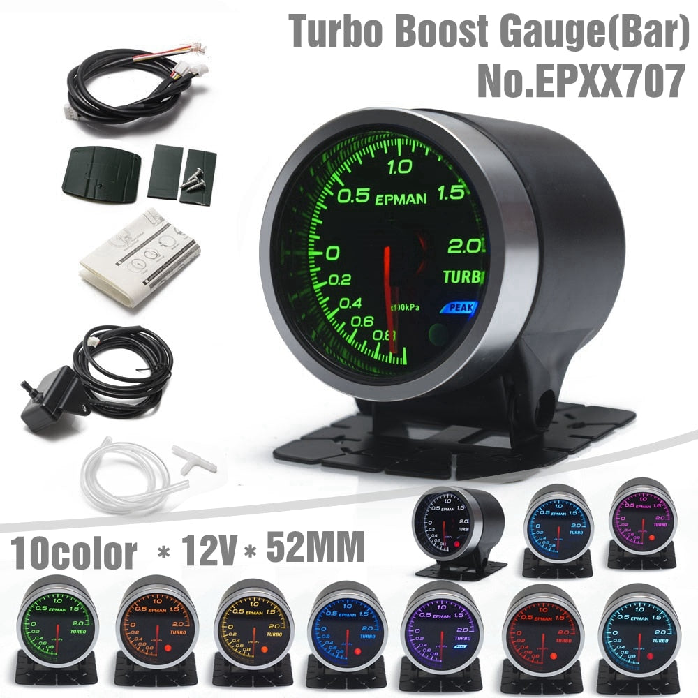 Universal Turbo Boost Tachometer Gauge