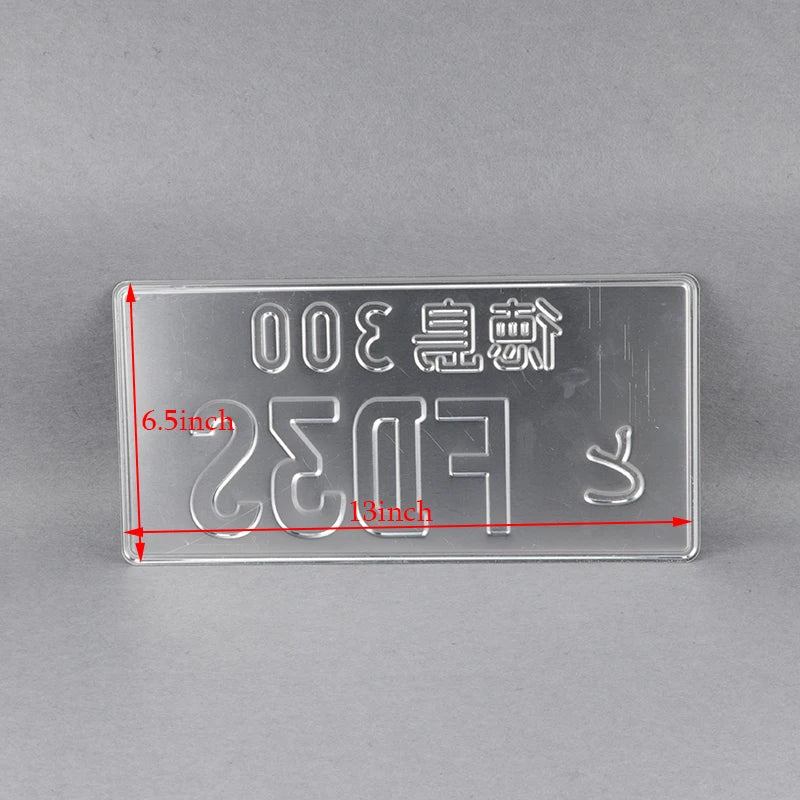 jdm style aluminum japanese license plate