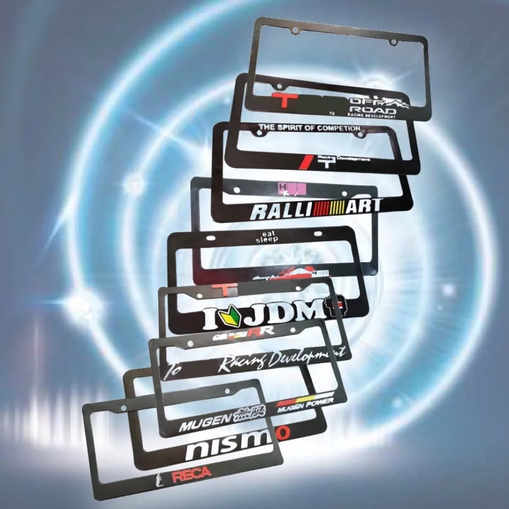 Jdm car license plate frame auto accessories