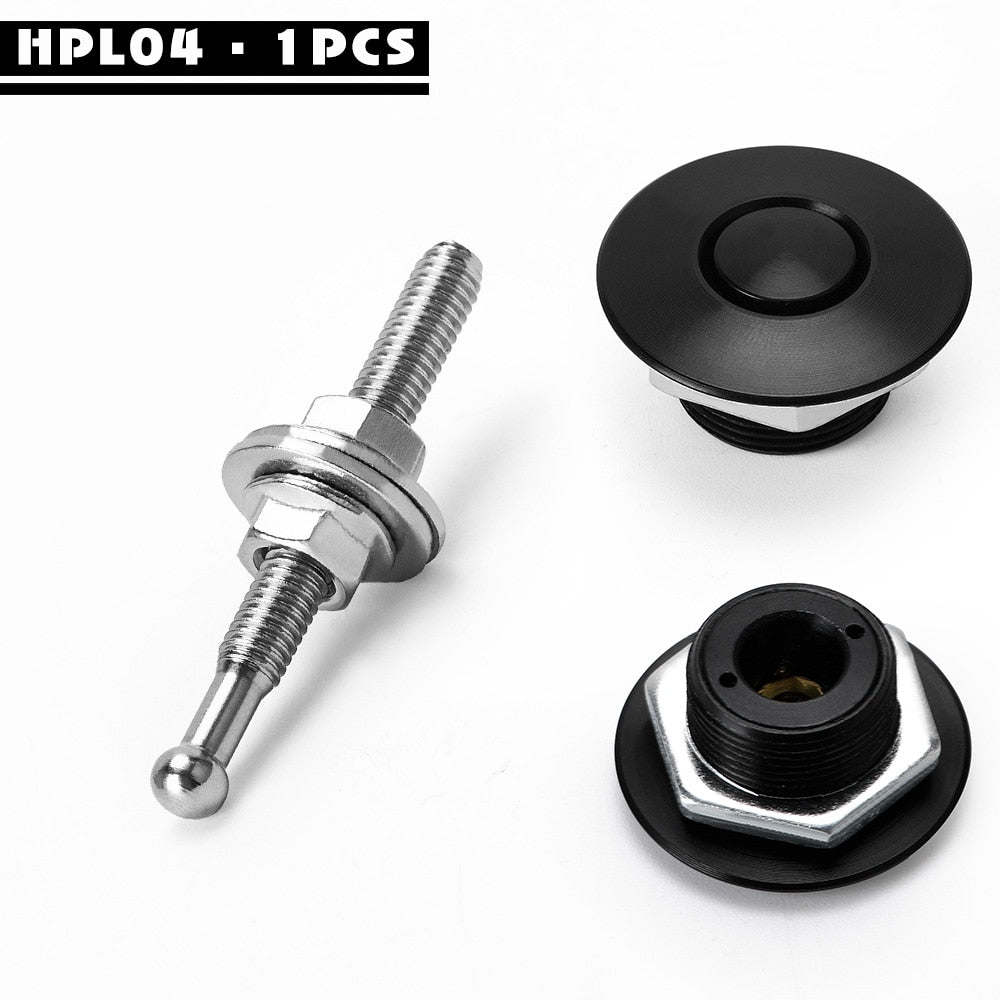 Universal buttons for car hood