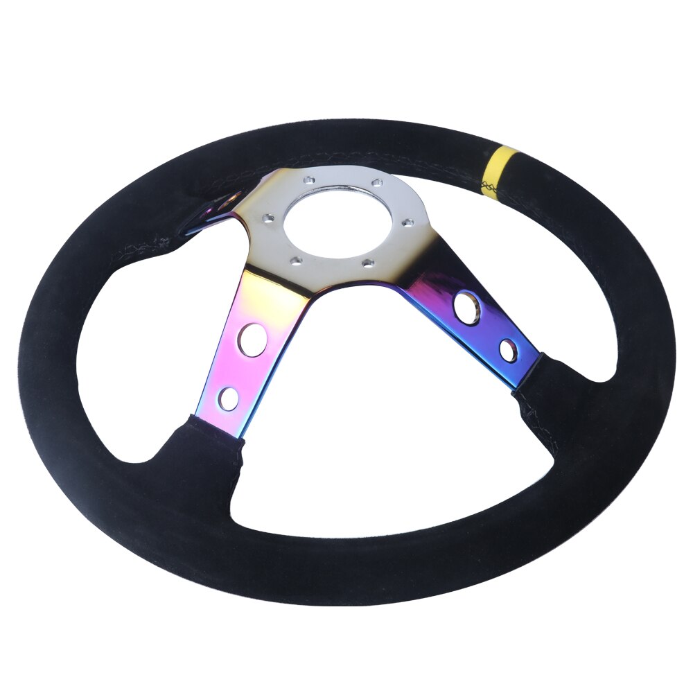 Sports suede steering wheel