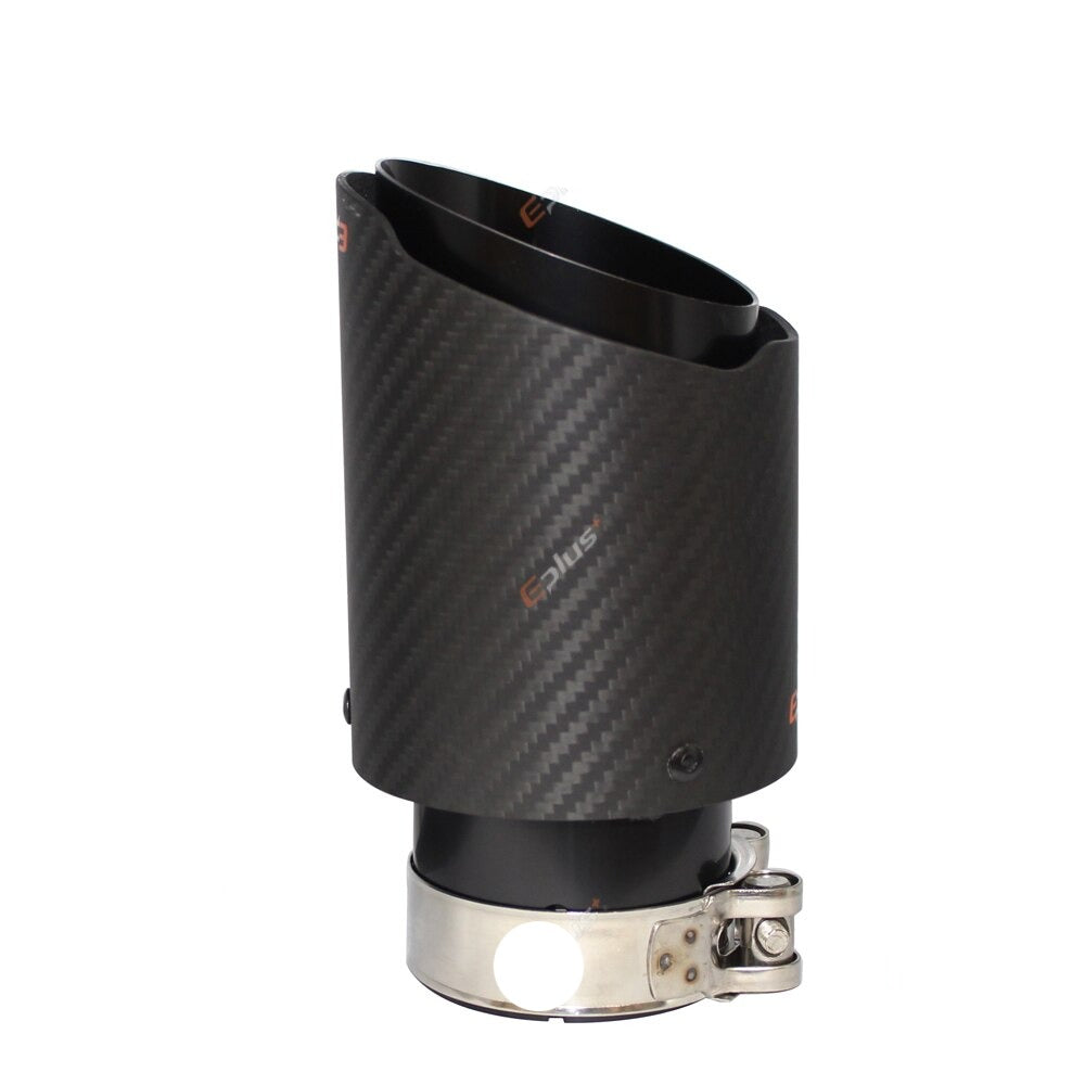 Automotive Brushed Carbon Fiber Muffler Tip