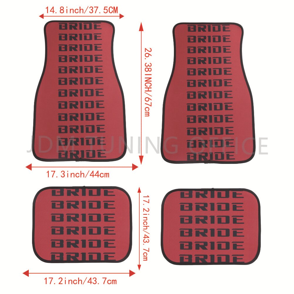 JDM Universal BRIDE cloth floor mats