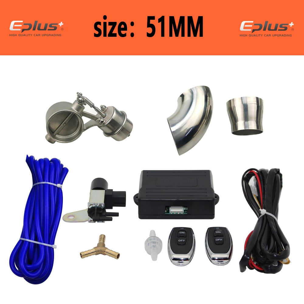 EPLUS universal car exhaust control valve with remote control