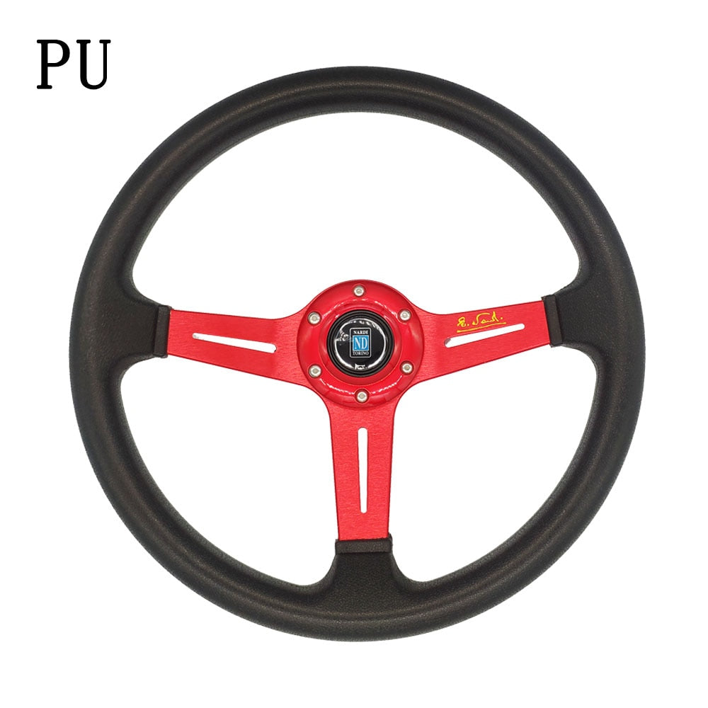 universal classic drift racing microfiber steering wheel