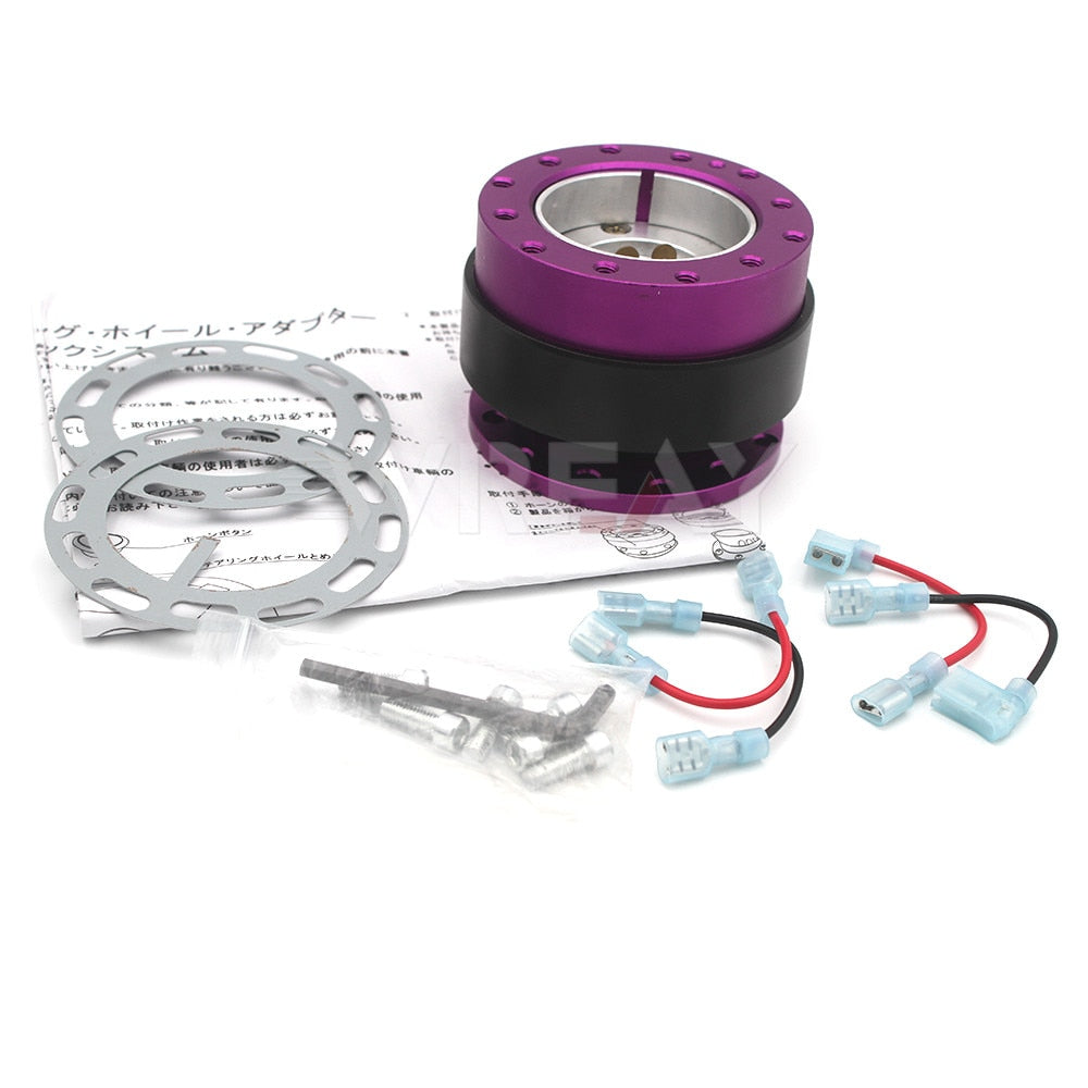 Aluminum quick release adapter for car steering wheel