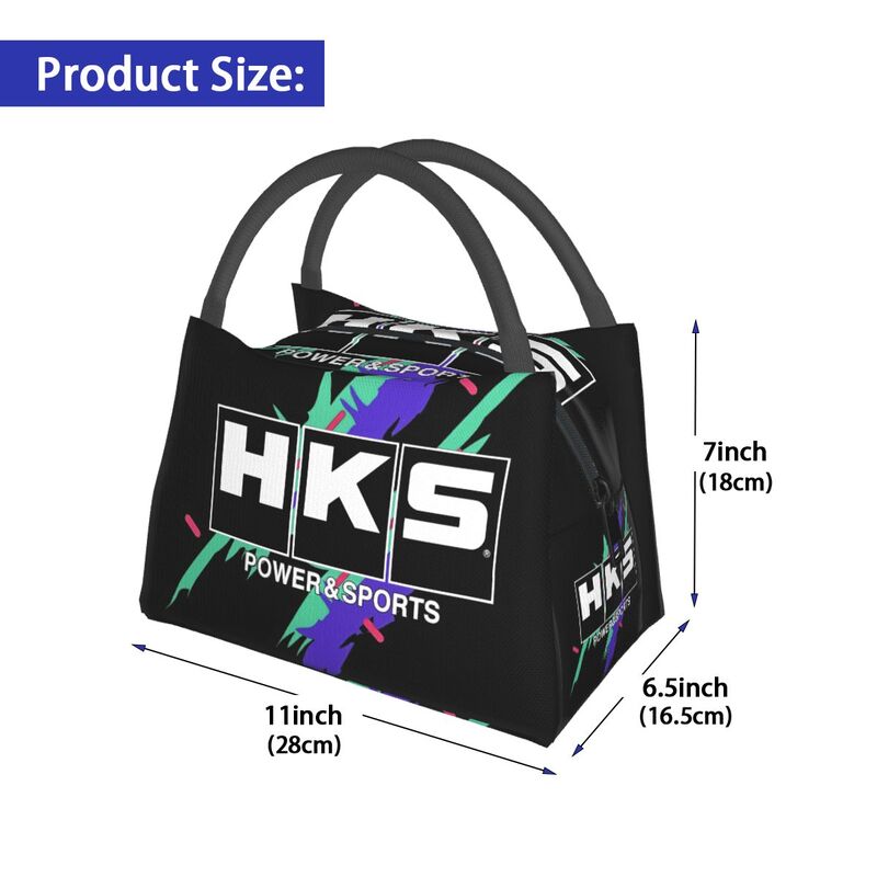 HKS Retro Waterproof Lunch Bag Travel Picnic