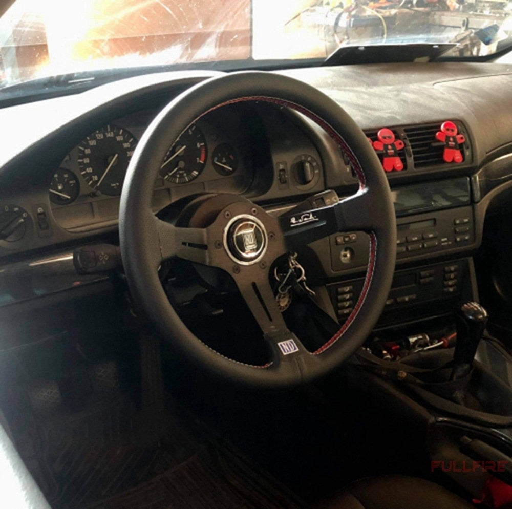 universal classic drift racing microfiber steering wheel