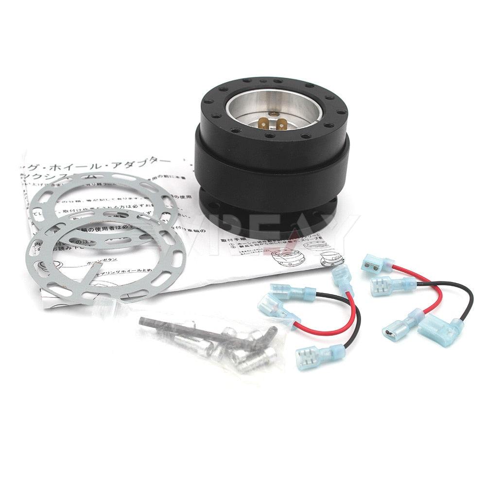 Aluminum quick release adapter for car steering wheel