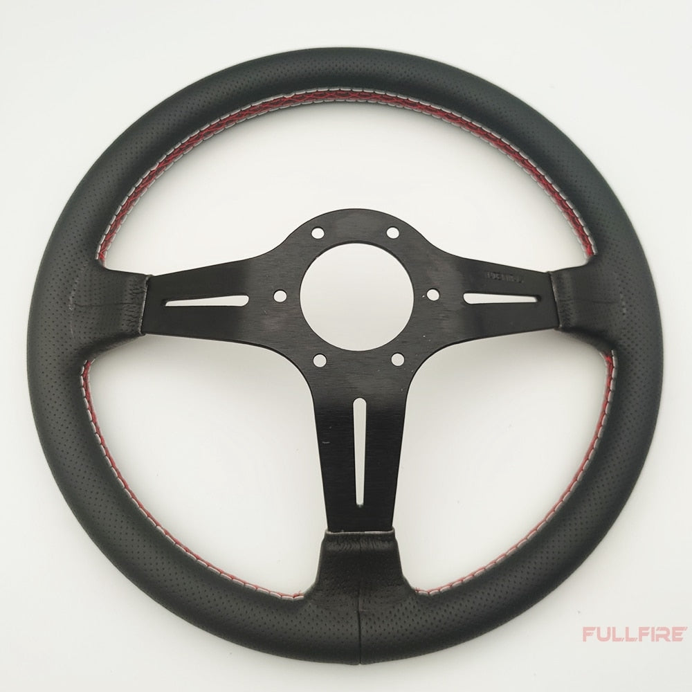 universal classic drift racing microfiber steering wheel