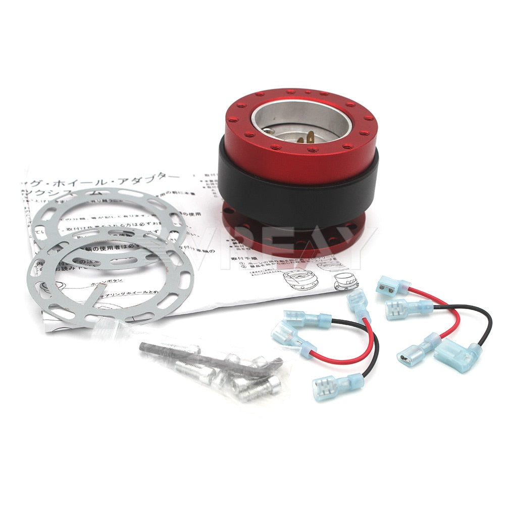 Aluminum quick release adapter for car steering wheel