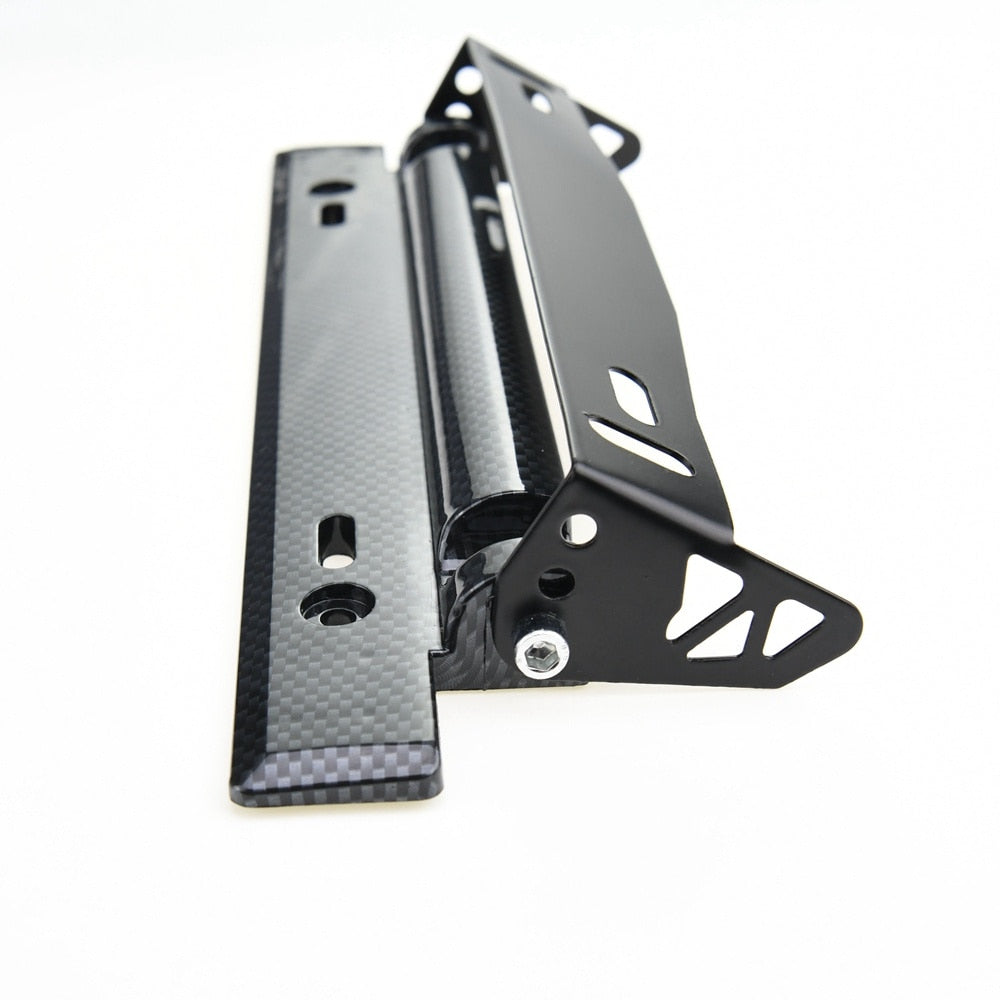 Universal adjustable license plate holder