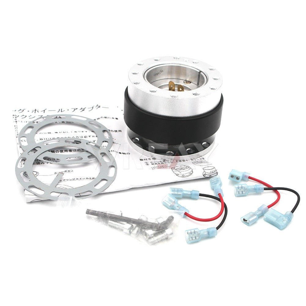 Aluminum quick release adapter for car steering wheel