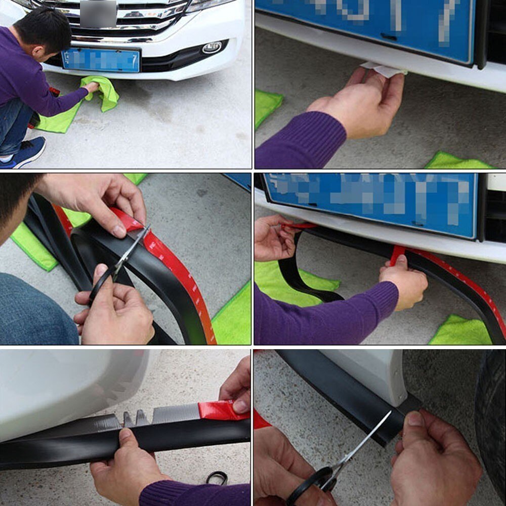 Car front bumper rubber splitter