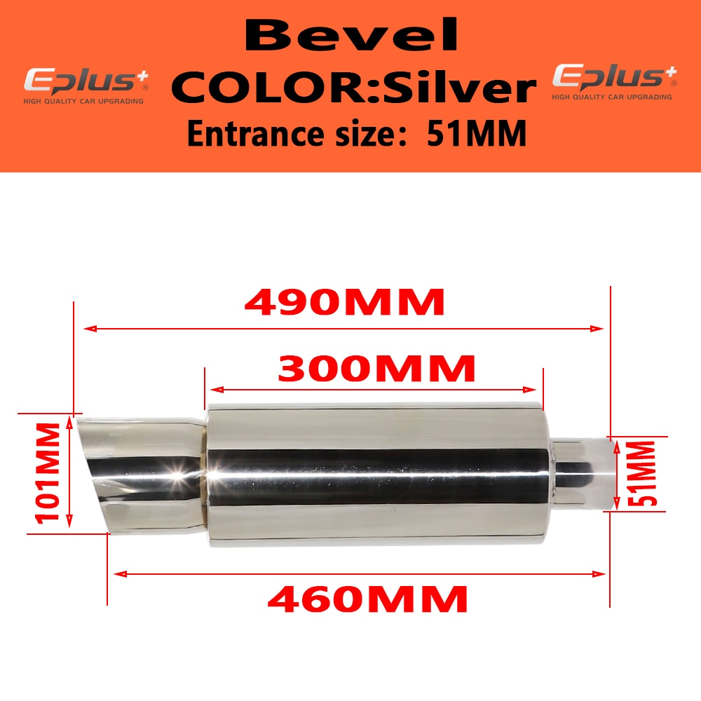 Automotive muffler universal high quality stainless steel