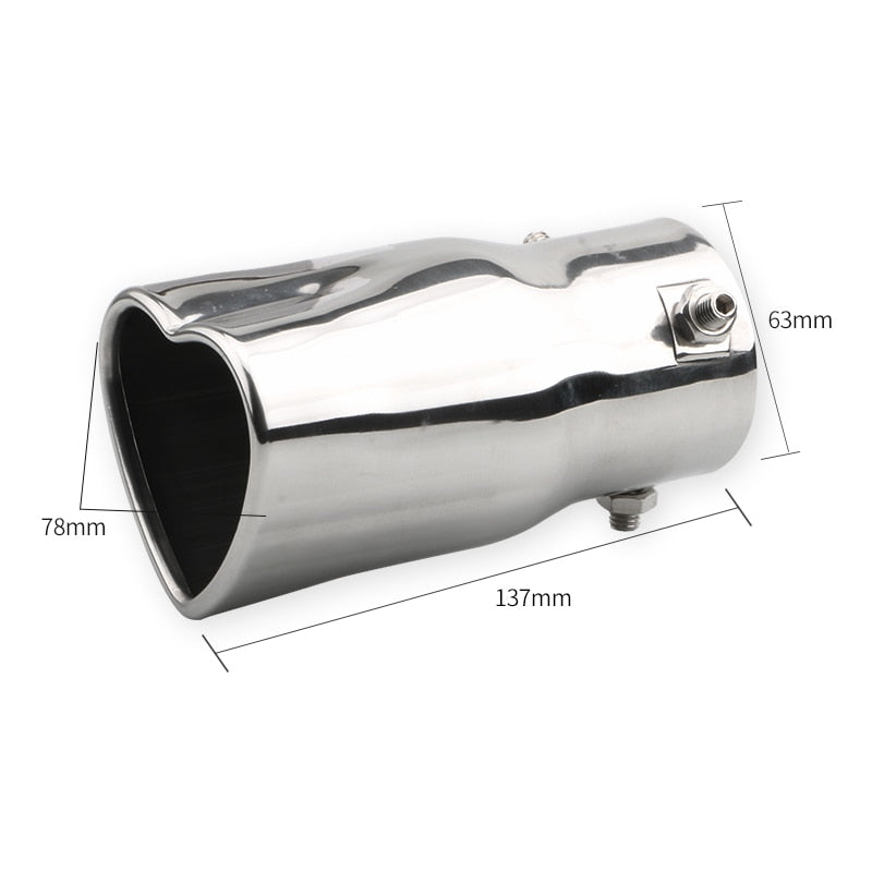Fashion design heart shaped exhaust tips