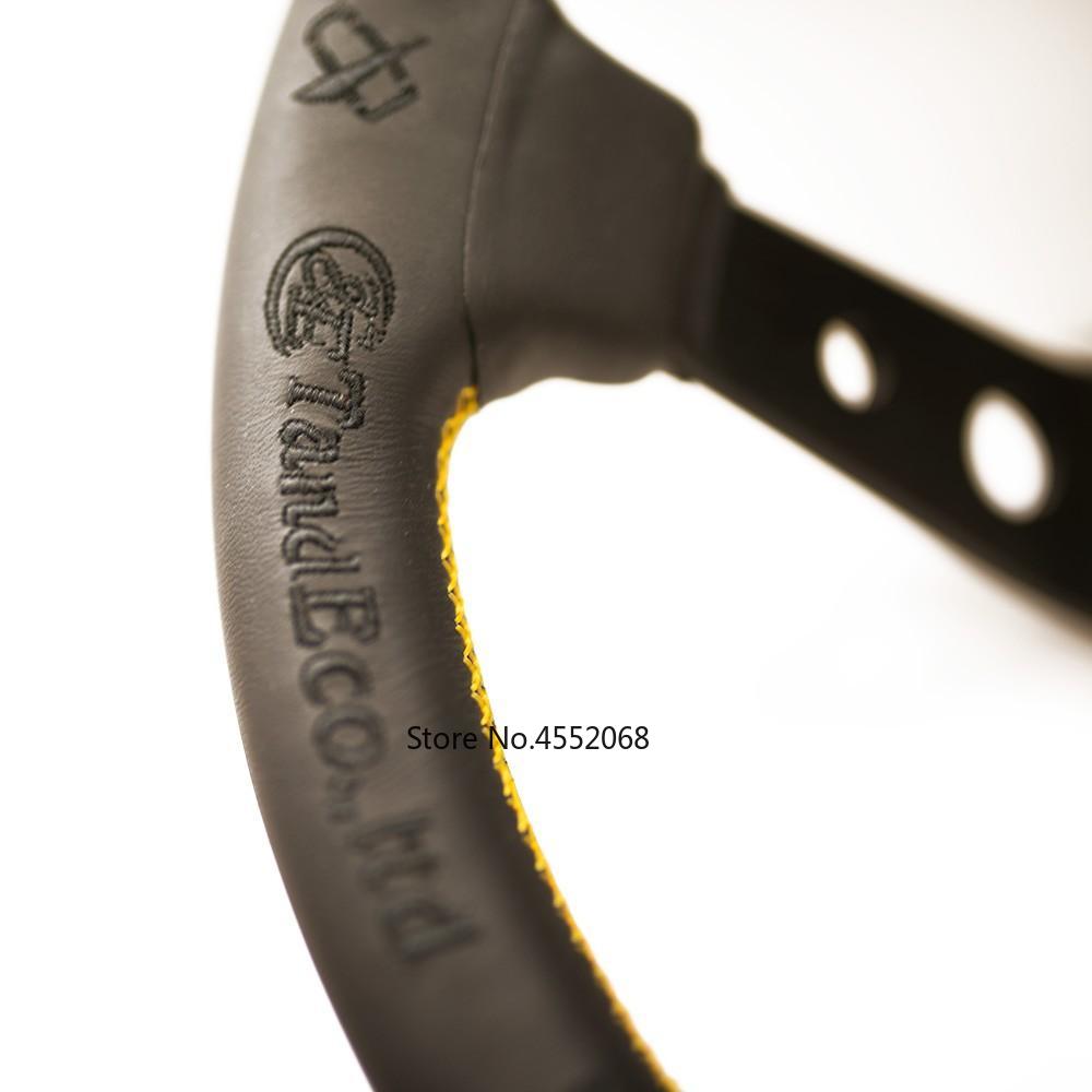 VERTEX KING 330mm jdm Racing Black Genuine Leather Drift Sport Steering Wheel