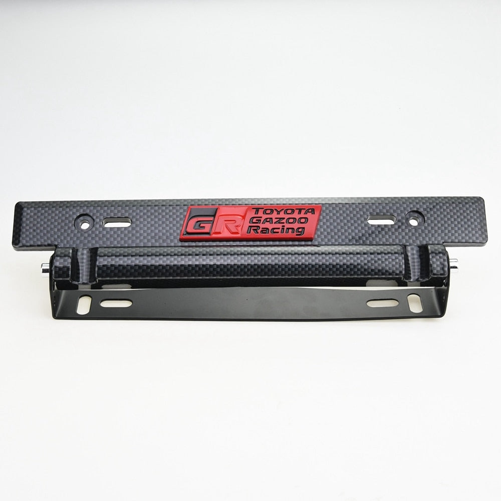 Universal adjustable license plate holder
