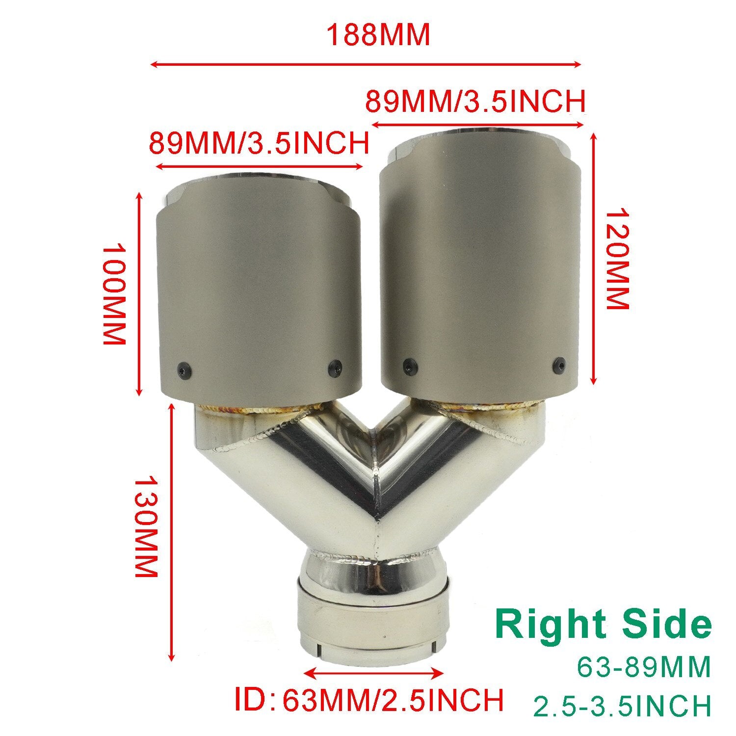 Car Exhaust Muffler Tip Universal