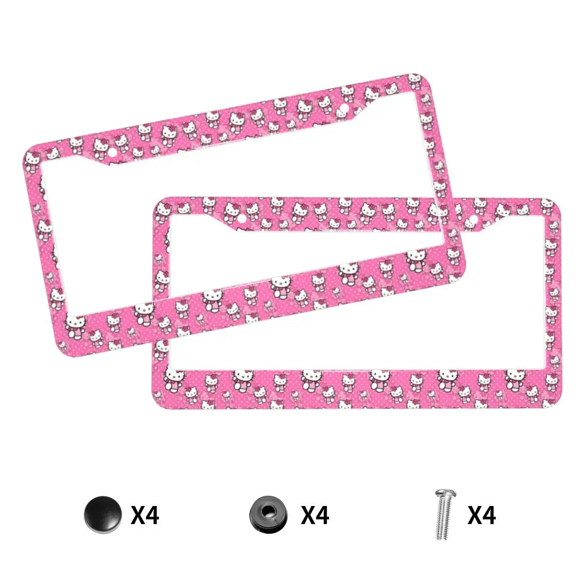 Anime Universal Aluminum Alloy US Car License Plate Frame