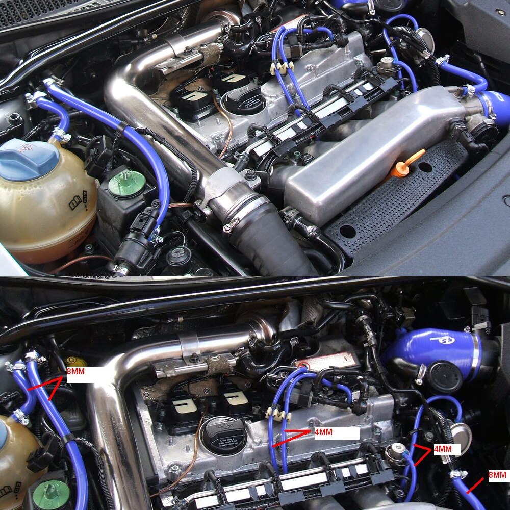 Universal Automotive Vacuum Silicone Hose