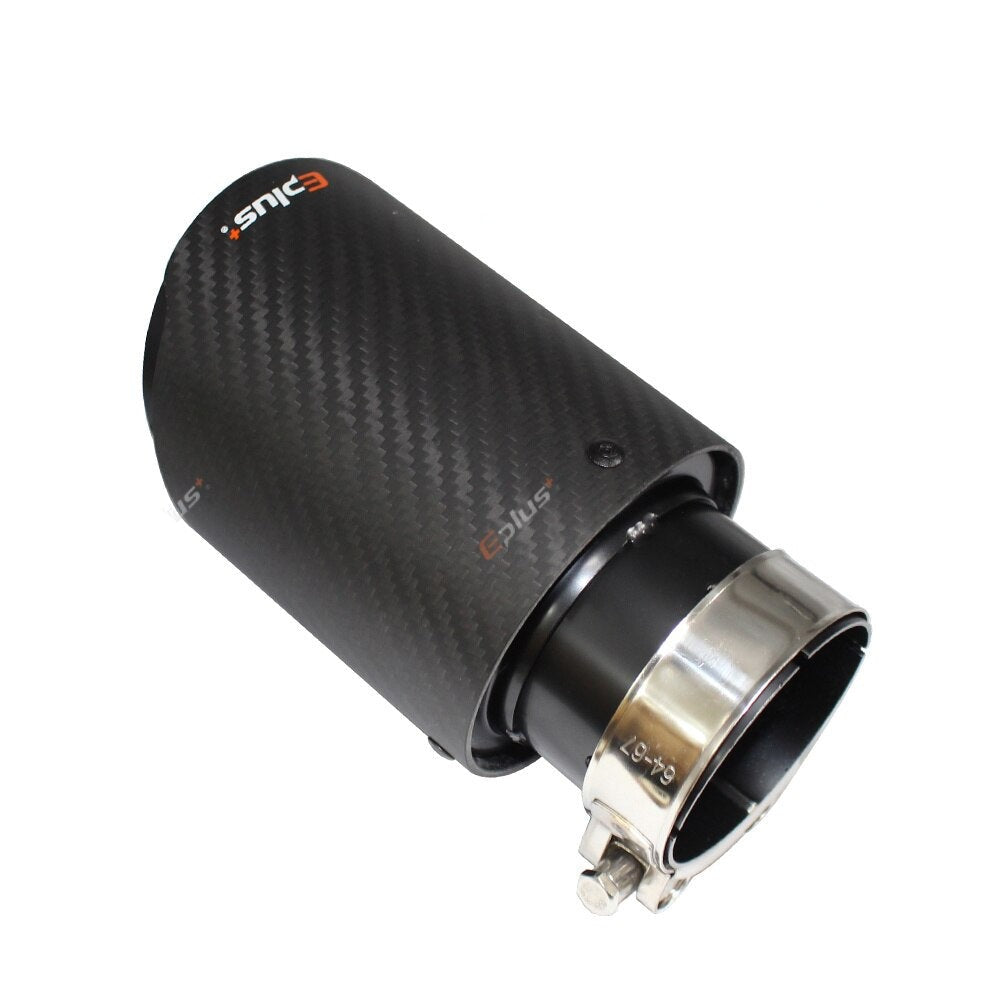 Automotive Brushed Carbon Fiber Muffler Tip