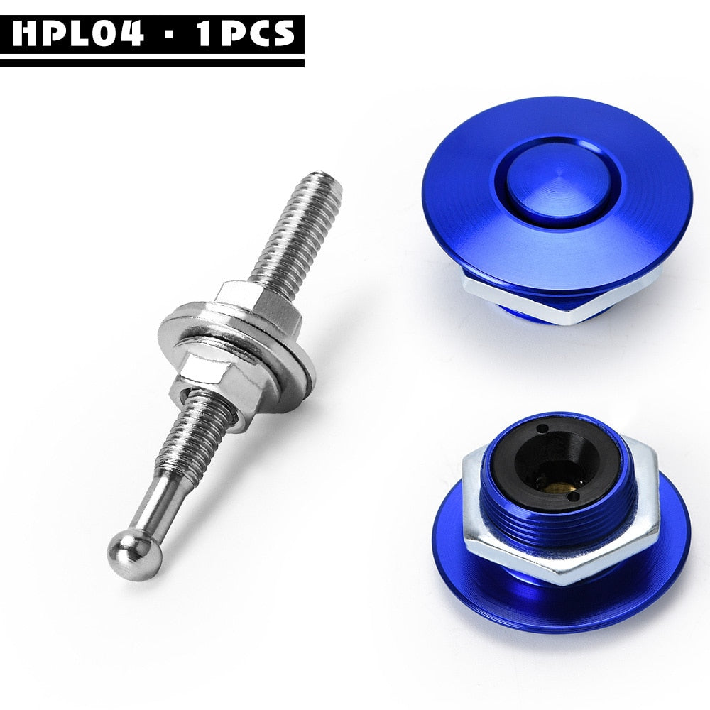 Universal buttons for car hood