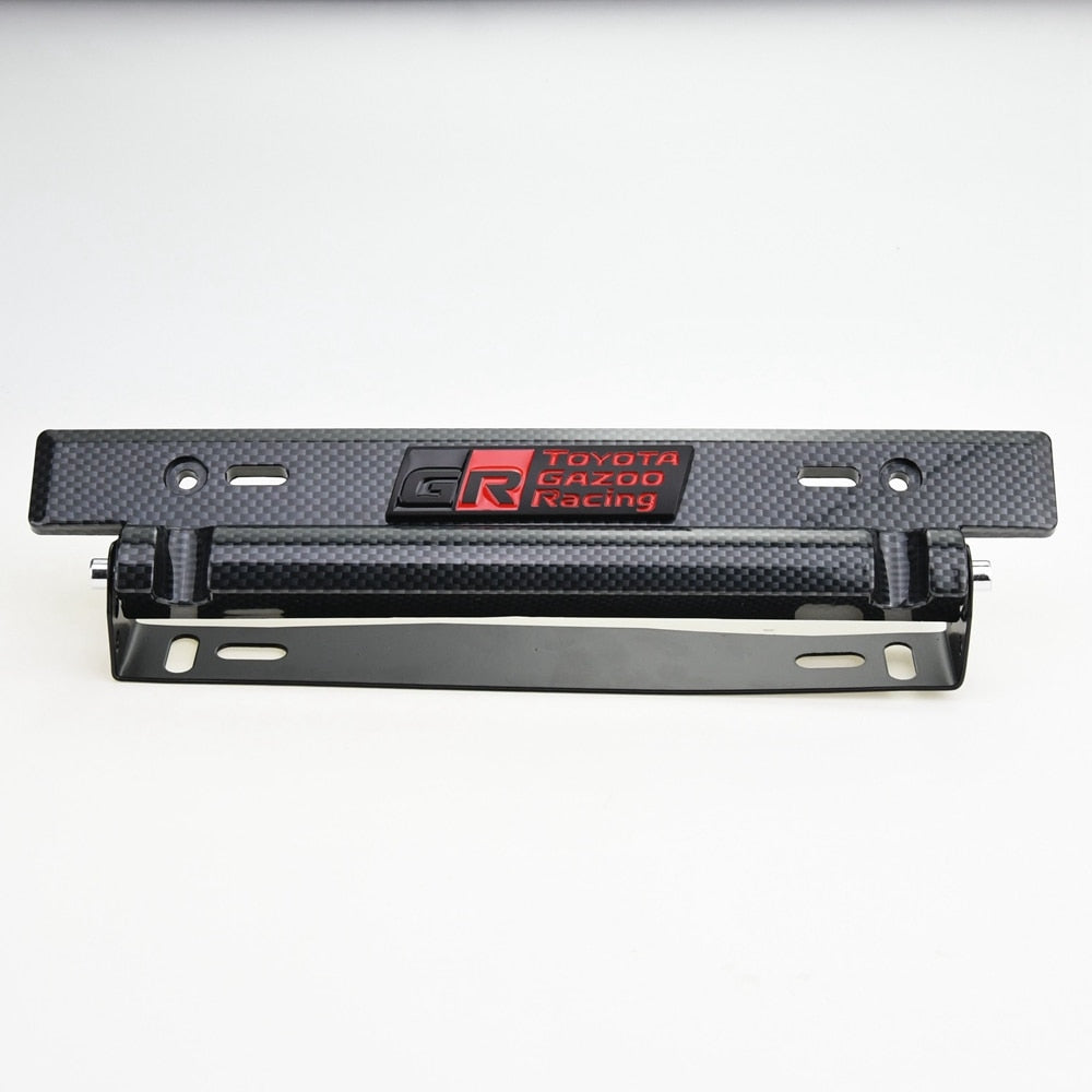 Universal adjustable license plate holder