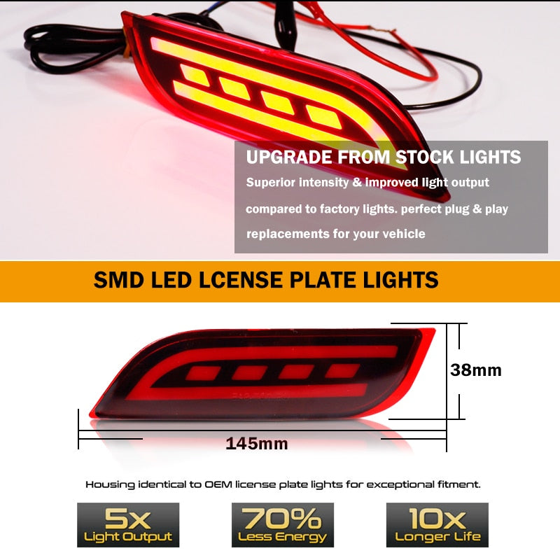 JDM LED Bumper Reflectors for Subaru Impreza WRX or WRX STi XV