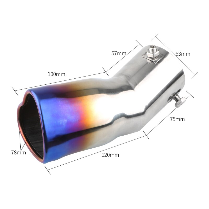 Fashion design heart shaped exhaust tips