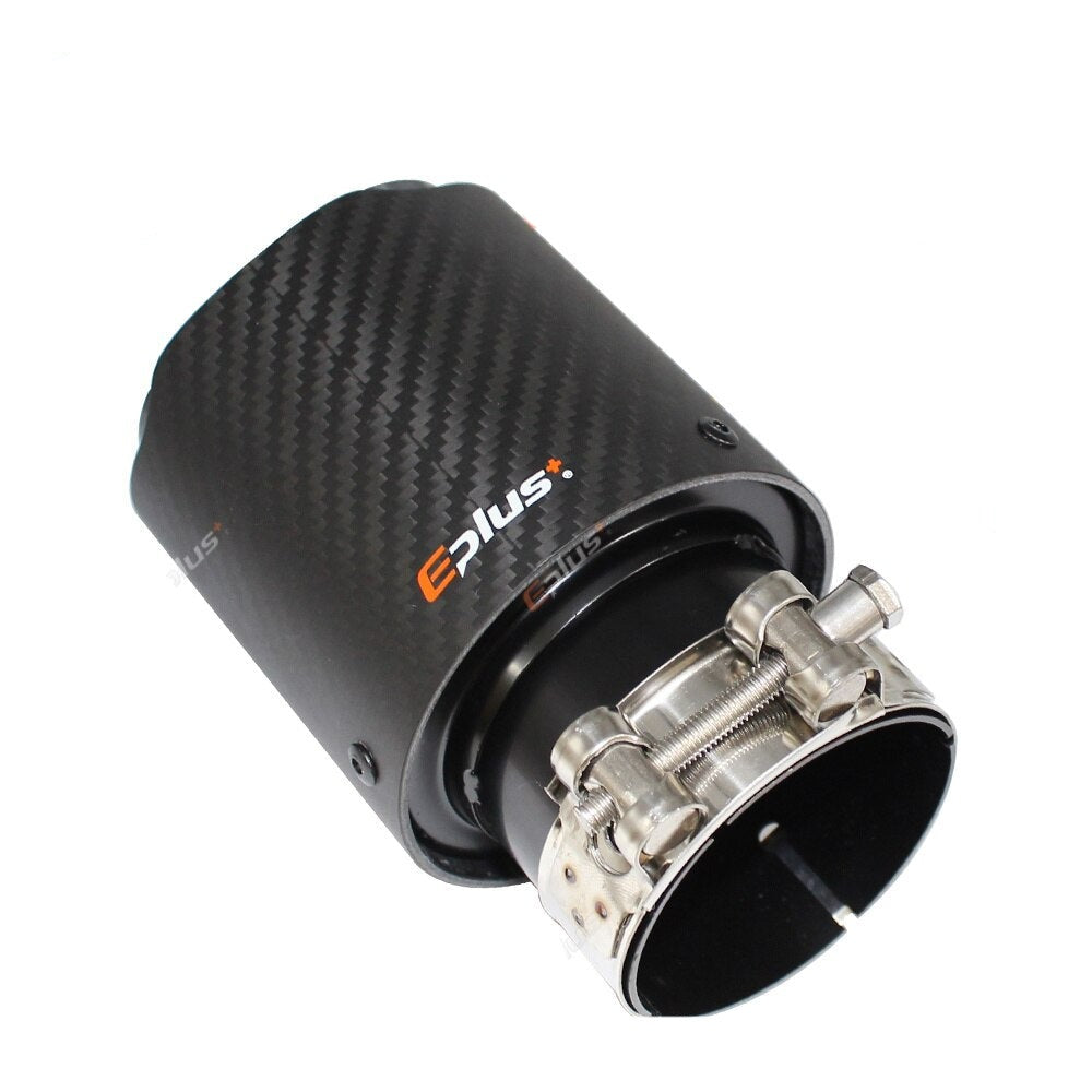 Automotive Brushed Carbon Fiber Muffler Tip