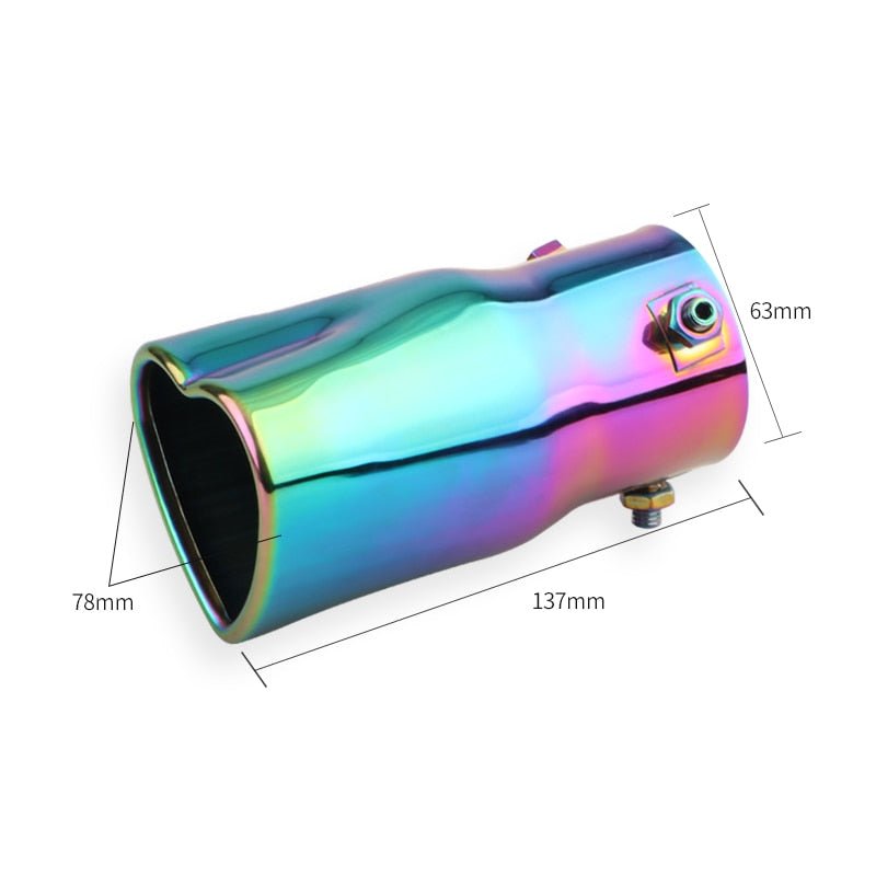 Fashion design heart shaped exhaust tips