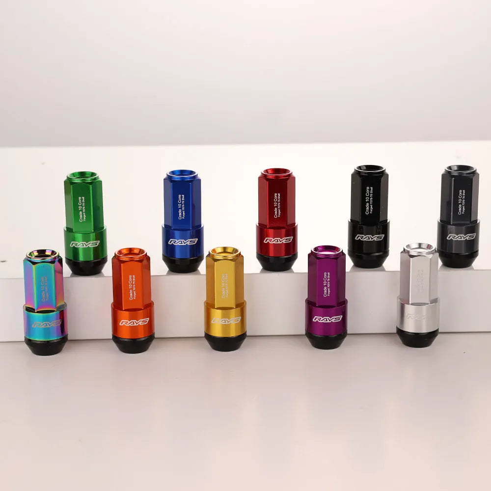 Wheel nut with aluminum + steel