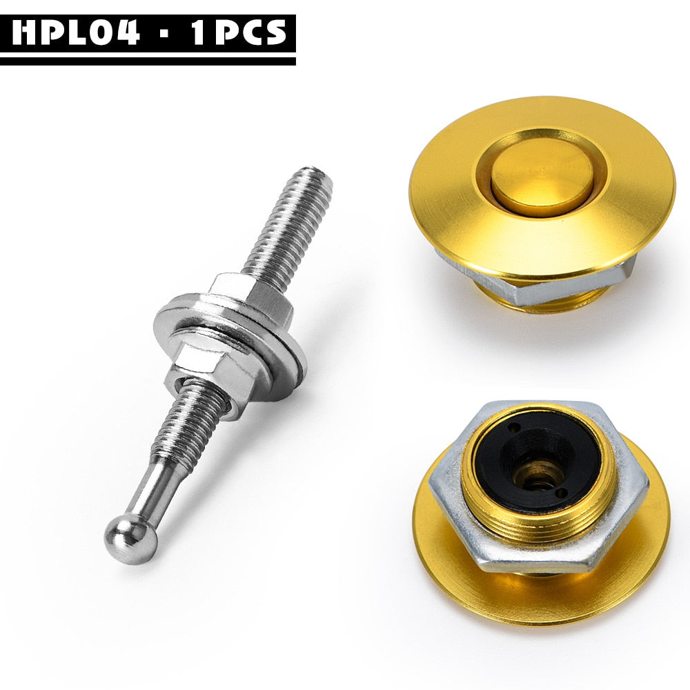 Universal buttons for car hood