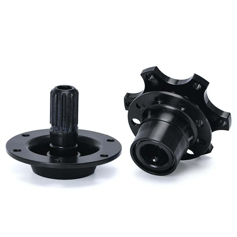 Guick release steering wheel hub adapter