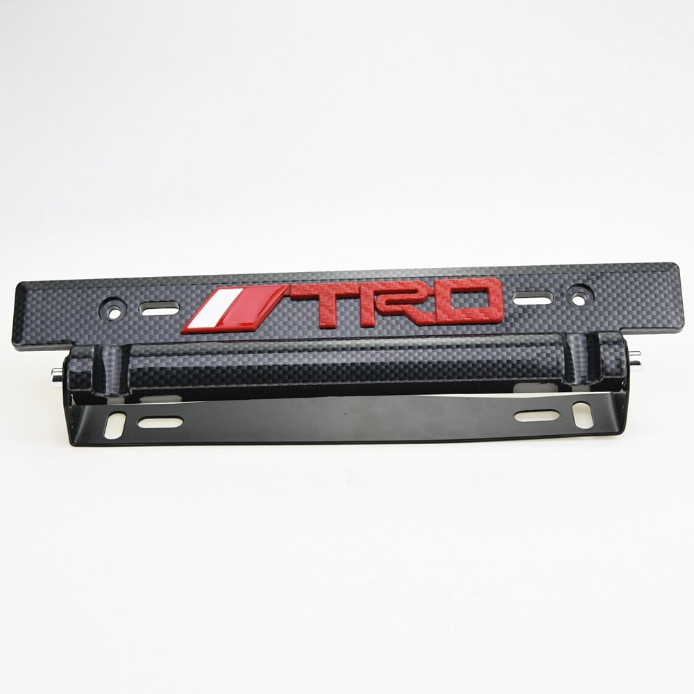 Universal adjustable license plate holder